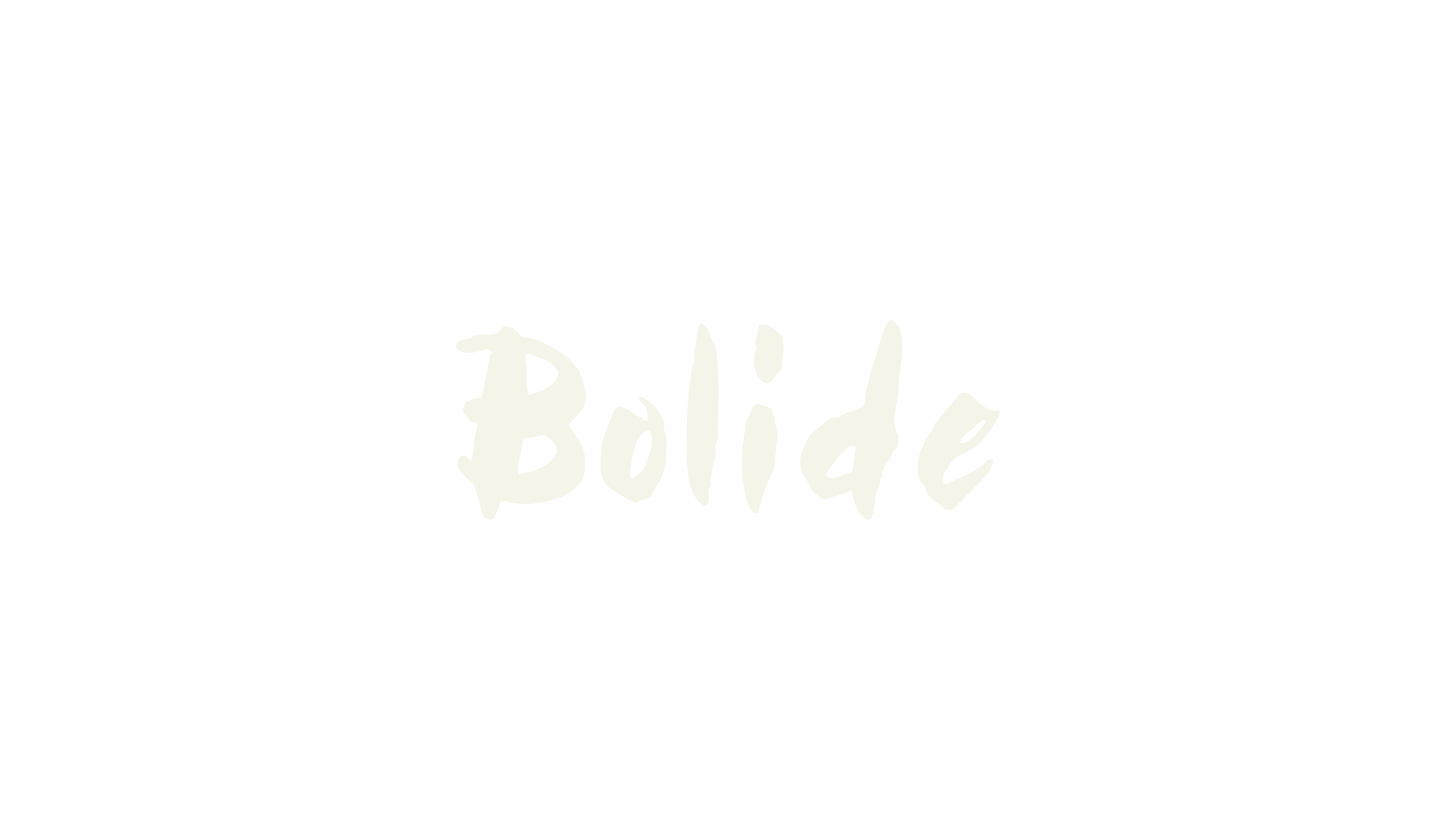 Bolide, handwritten font preview
