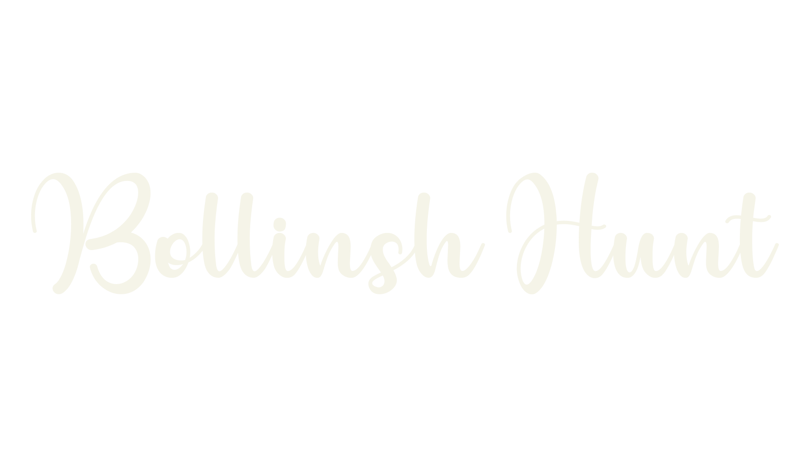 Bollinsh Hunt, joined font preview
