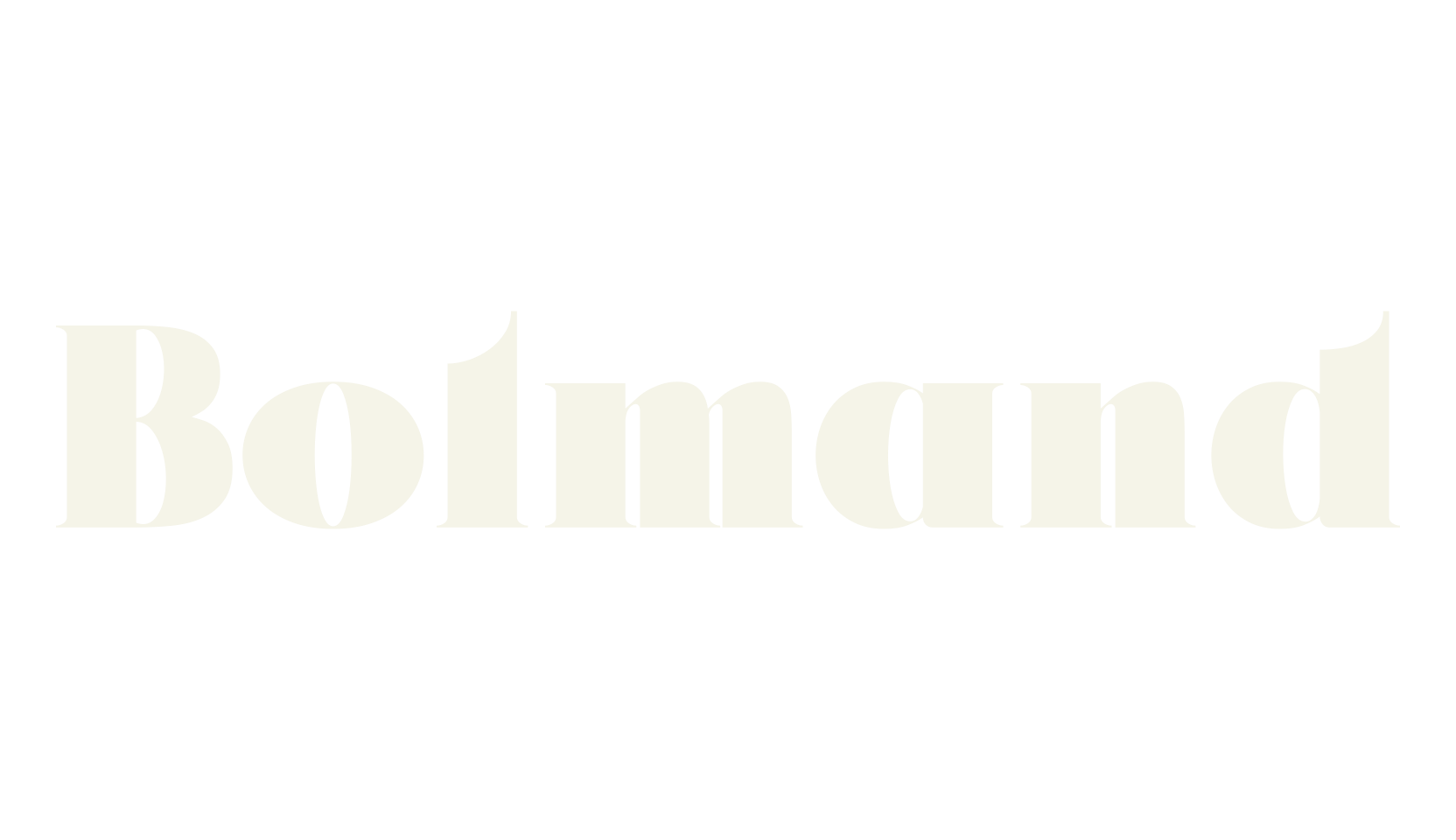 Bolmand, modern font preview