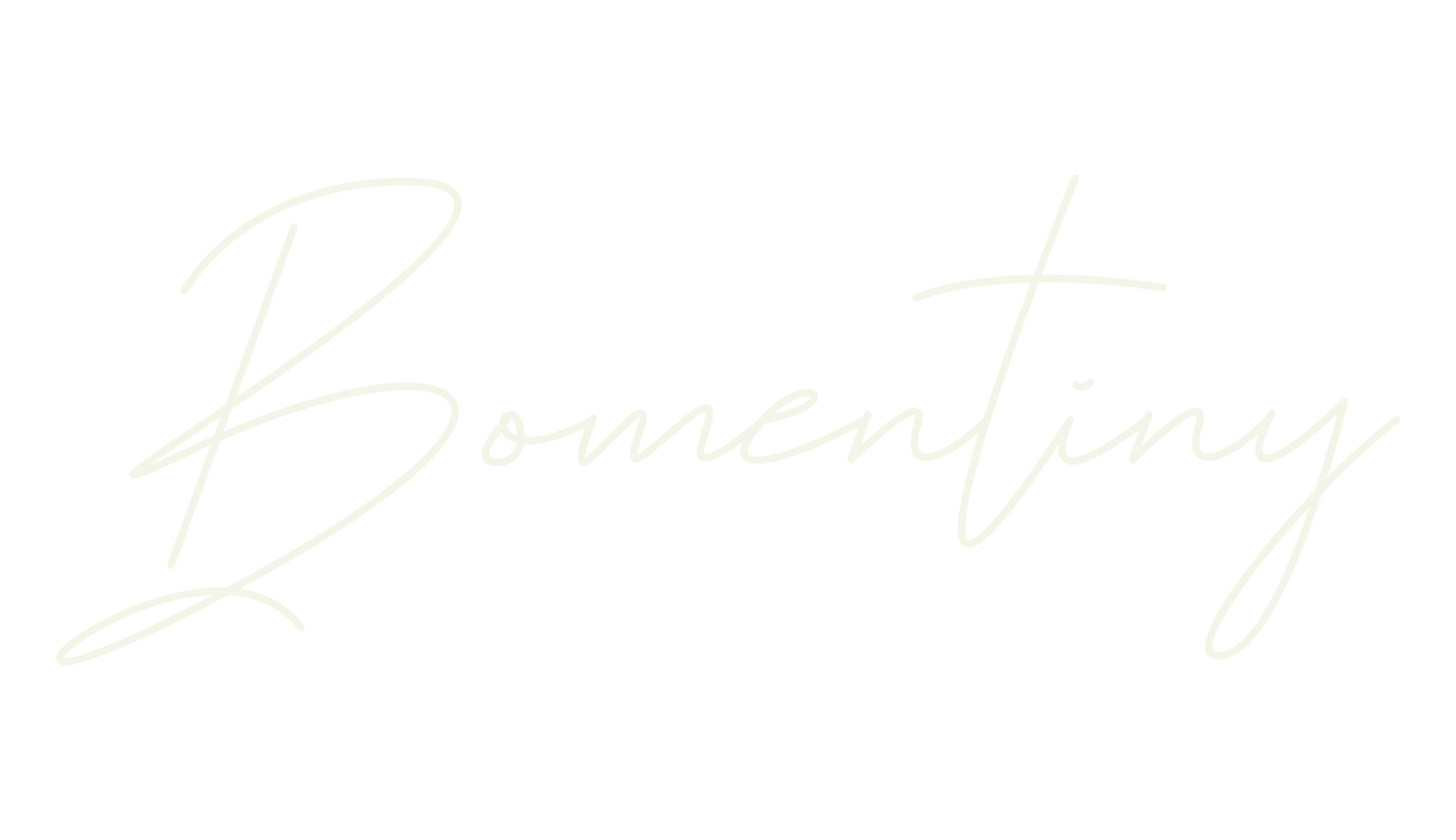 Bomentiny, monogram font preview