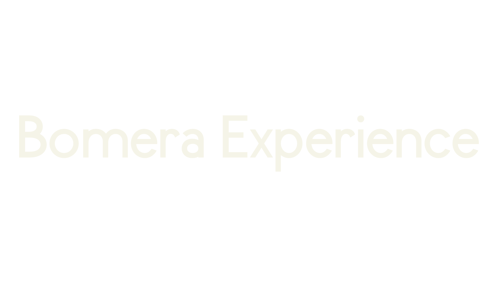 Bomera Experience, sans serif font preview