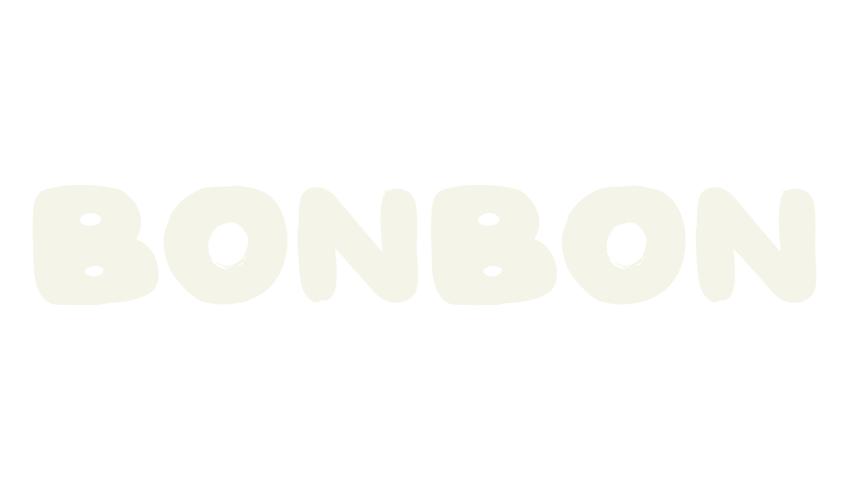 Bonbon, bubble letters font preview