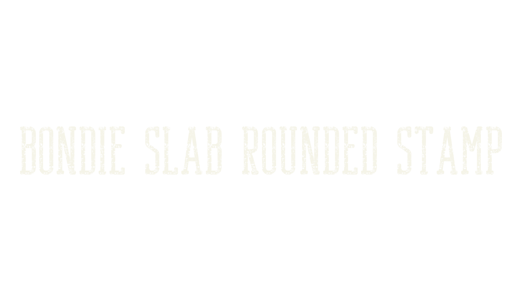 Bondie Slab Rounded Stamp, vintage font preview