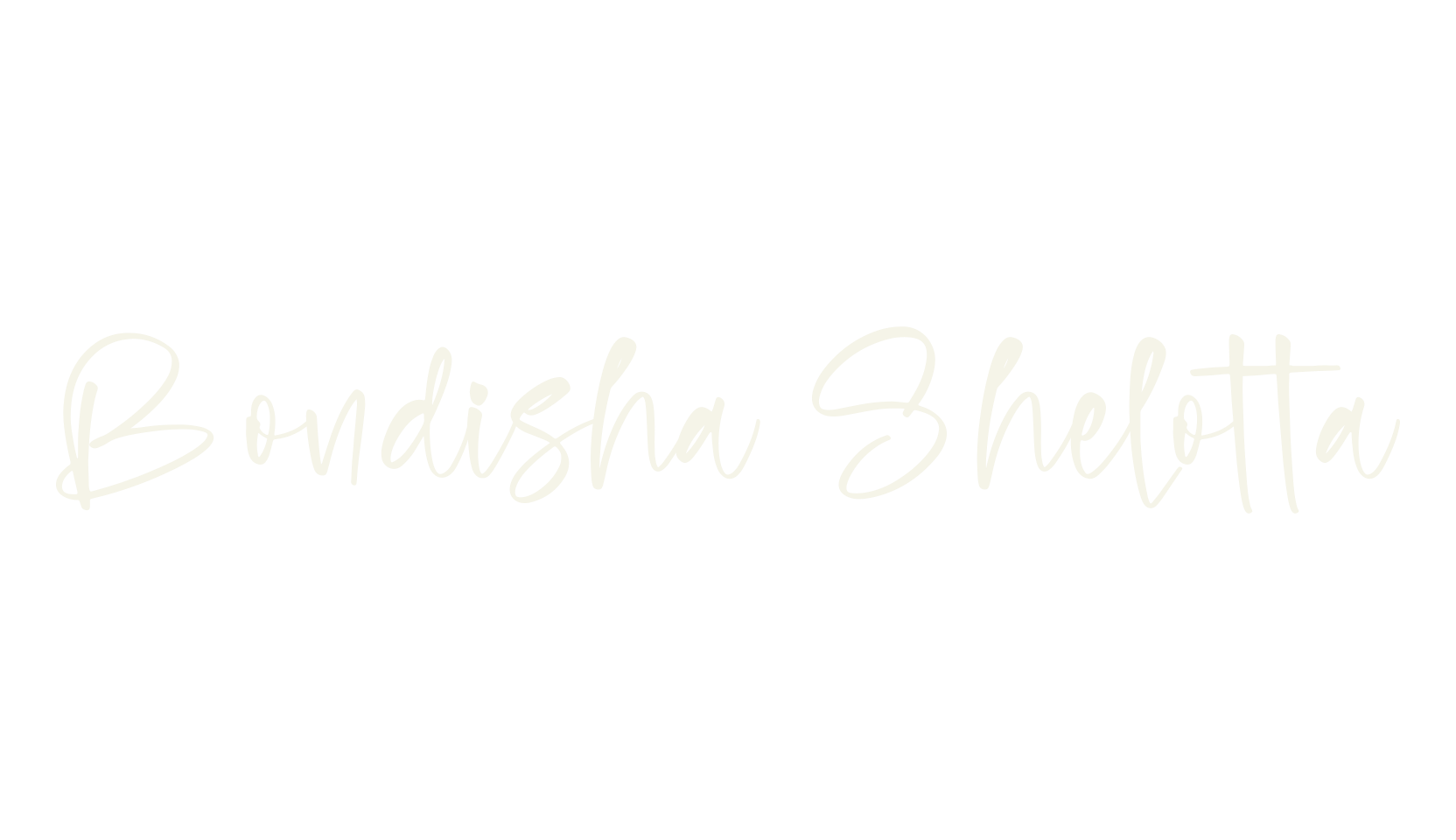 Bondisha Shelotta, script font preview