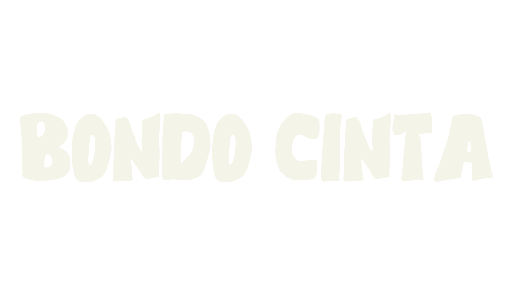 BONDO CINTA, cute font preview