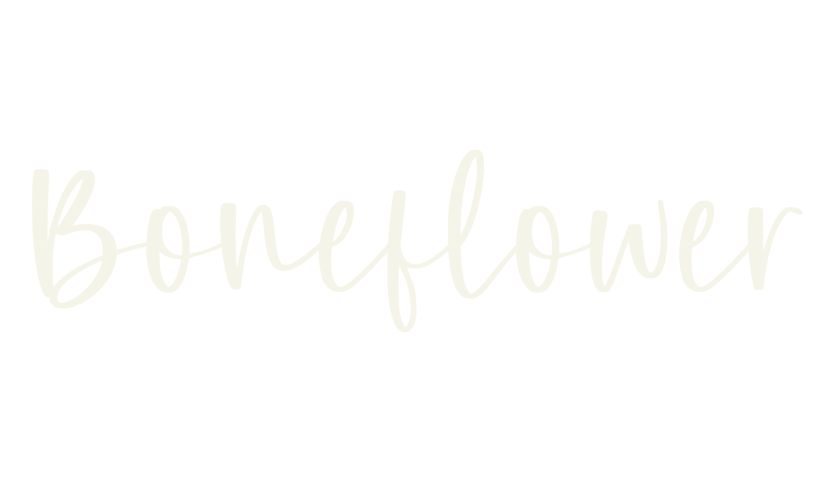 Boneflower, cursive font preview
