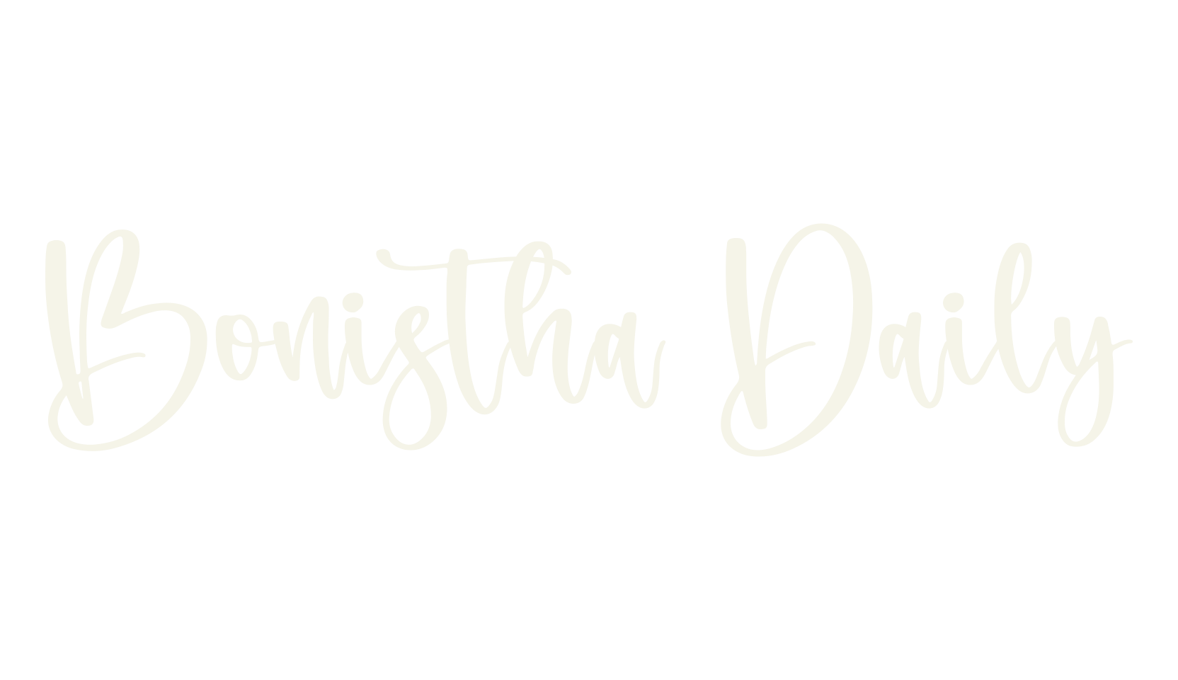 Bonistha Daily, script font preview