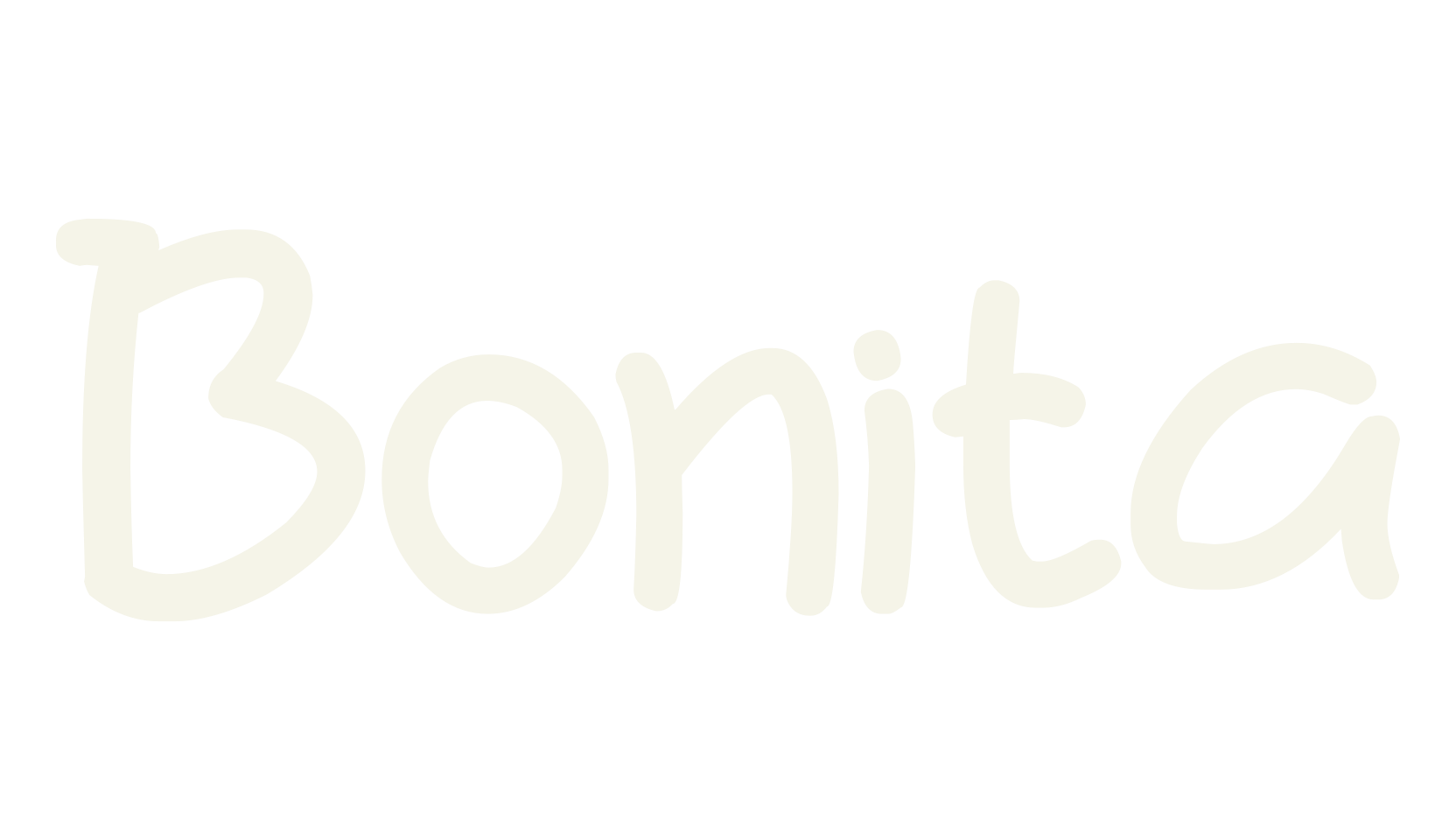 Bonita, simple font preview