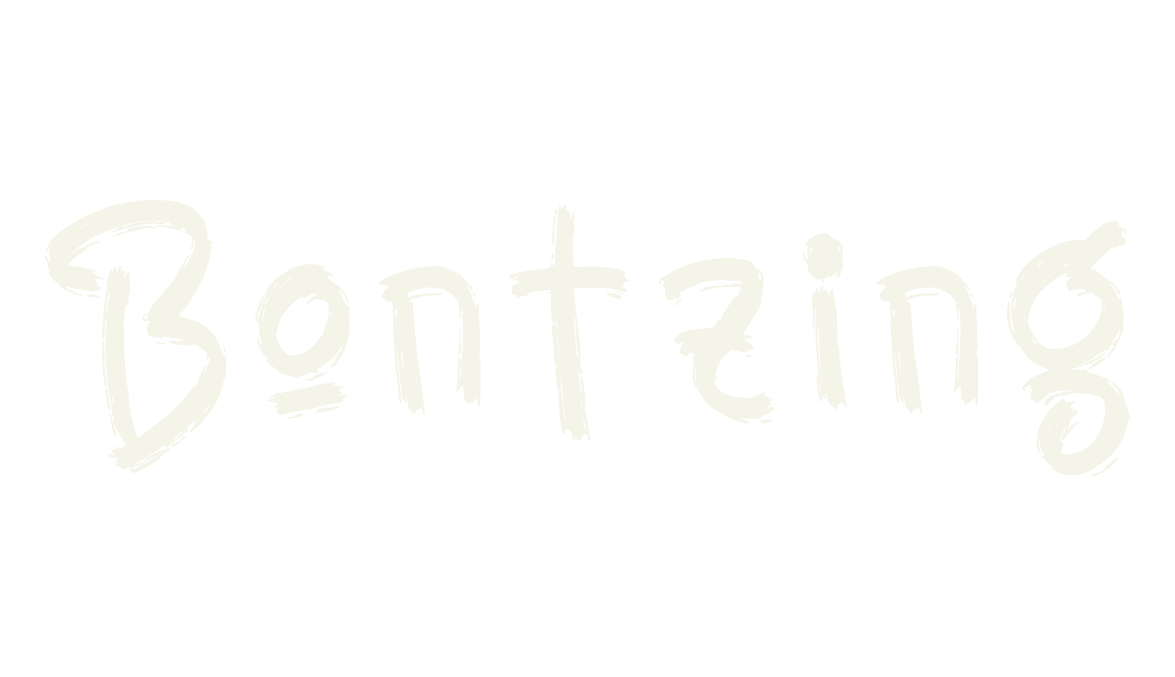Bontzing, script font preview