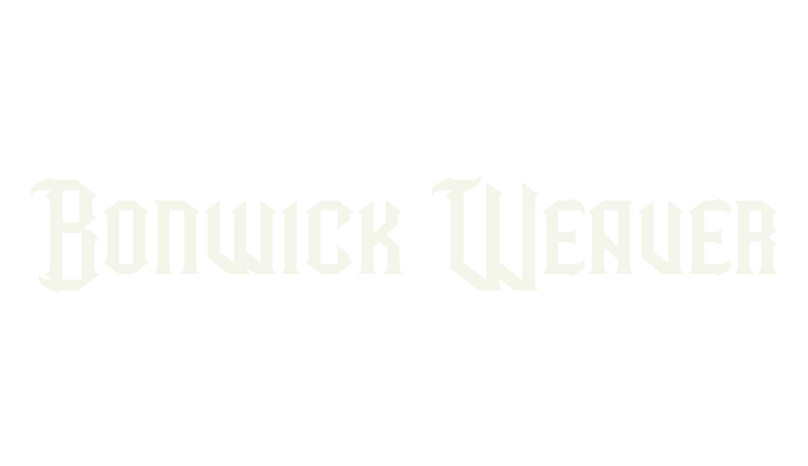 Bonwick Weaver, tattoo font preview