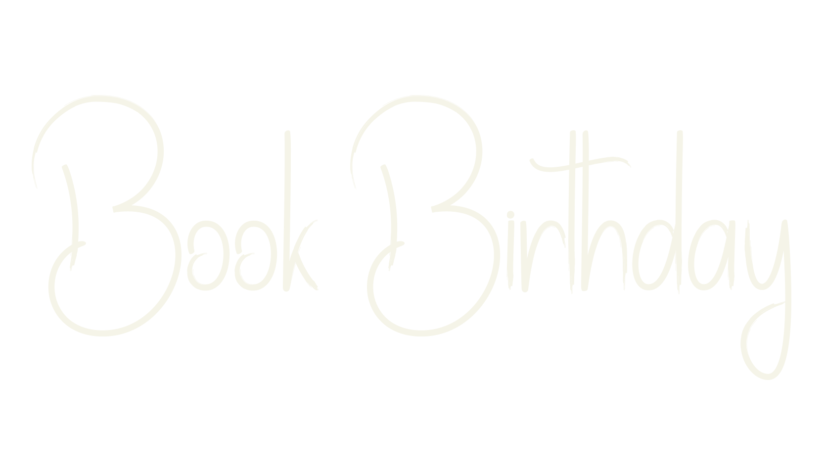 Book Birthday, fashion script font preview