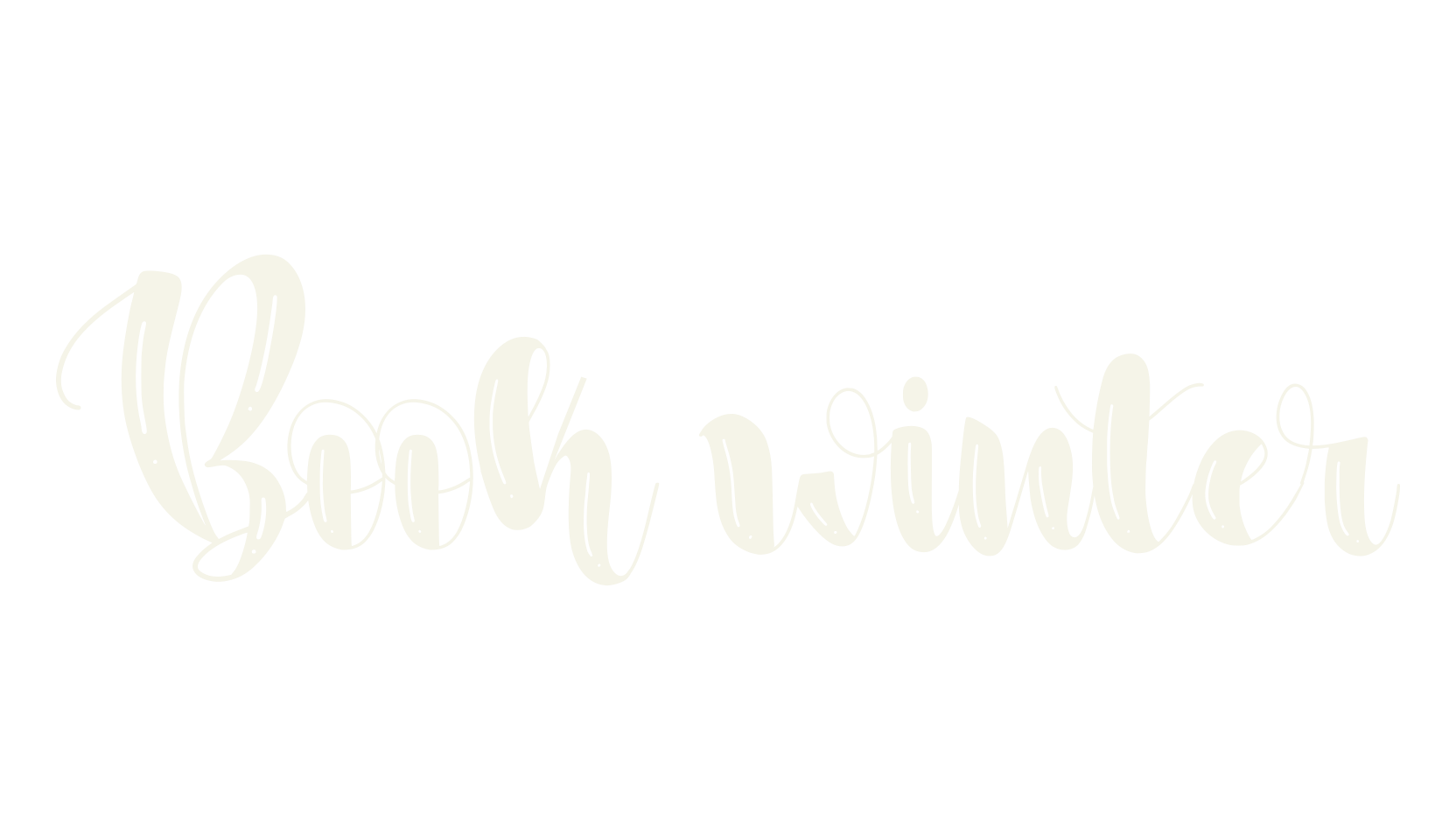 Book winter, old english font preview