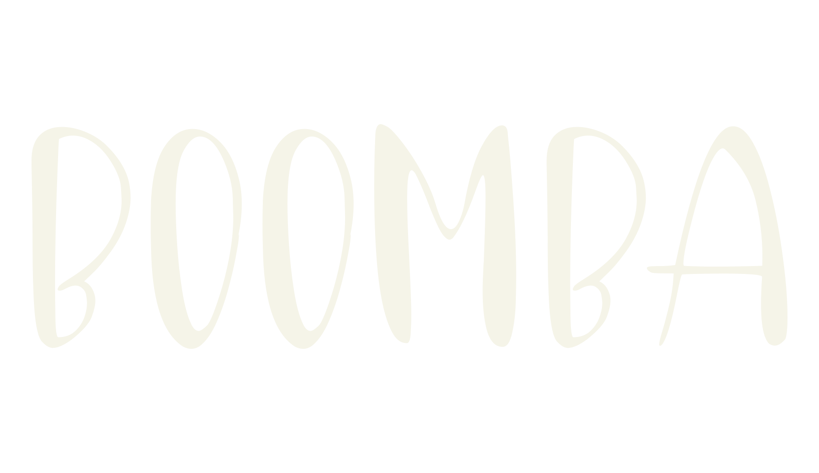 Boomba, cartoon font preview