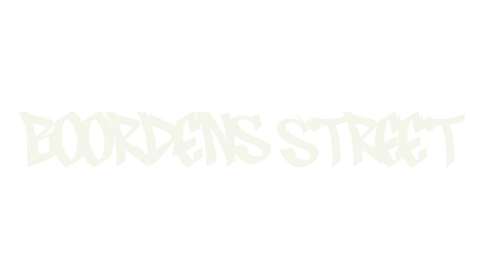 Boordens Street, graffiti font preview