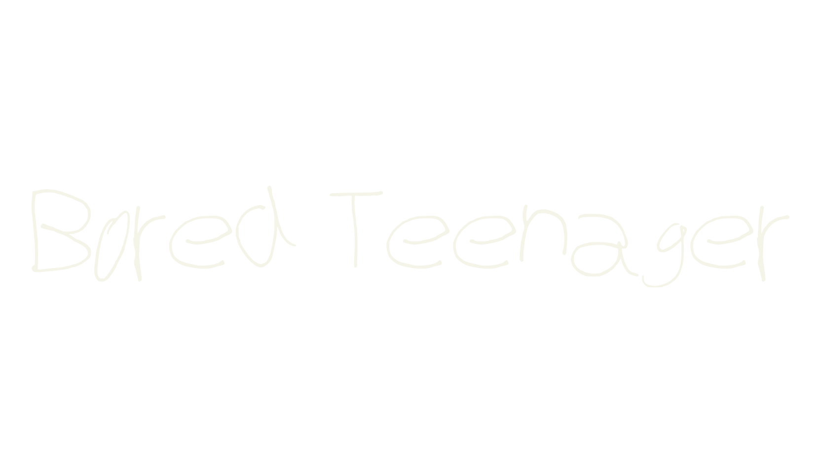 Bored Teenager, bored font preview