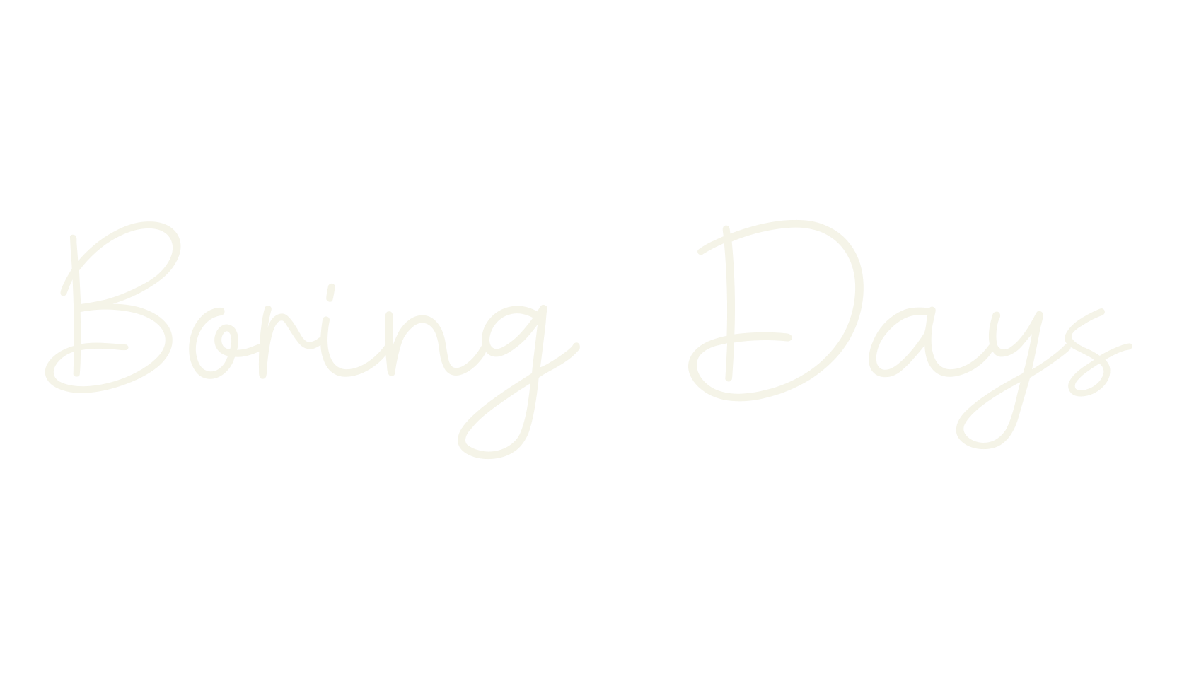 Boring Days, fashion script font preview