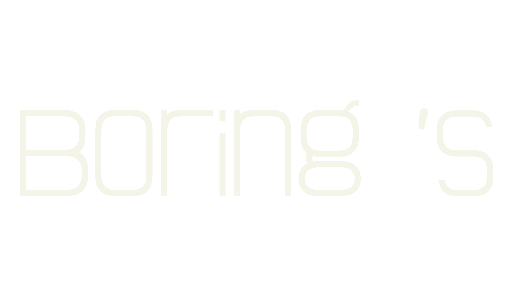 Boring 's, sans serif font preview