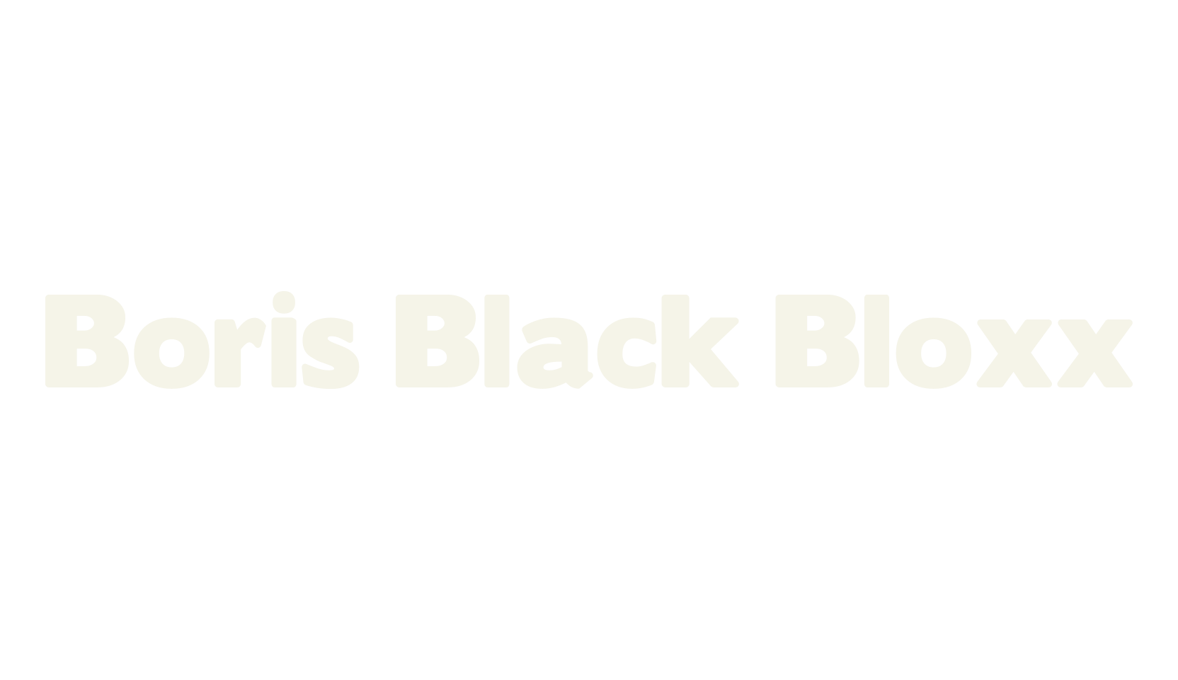 Boris Black Bloxx, sans font preview