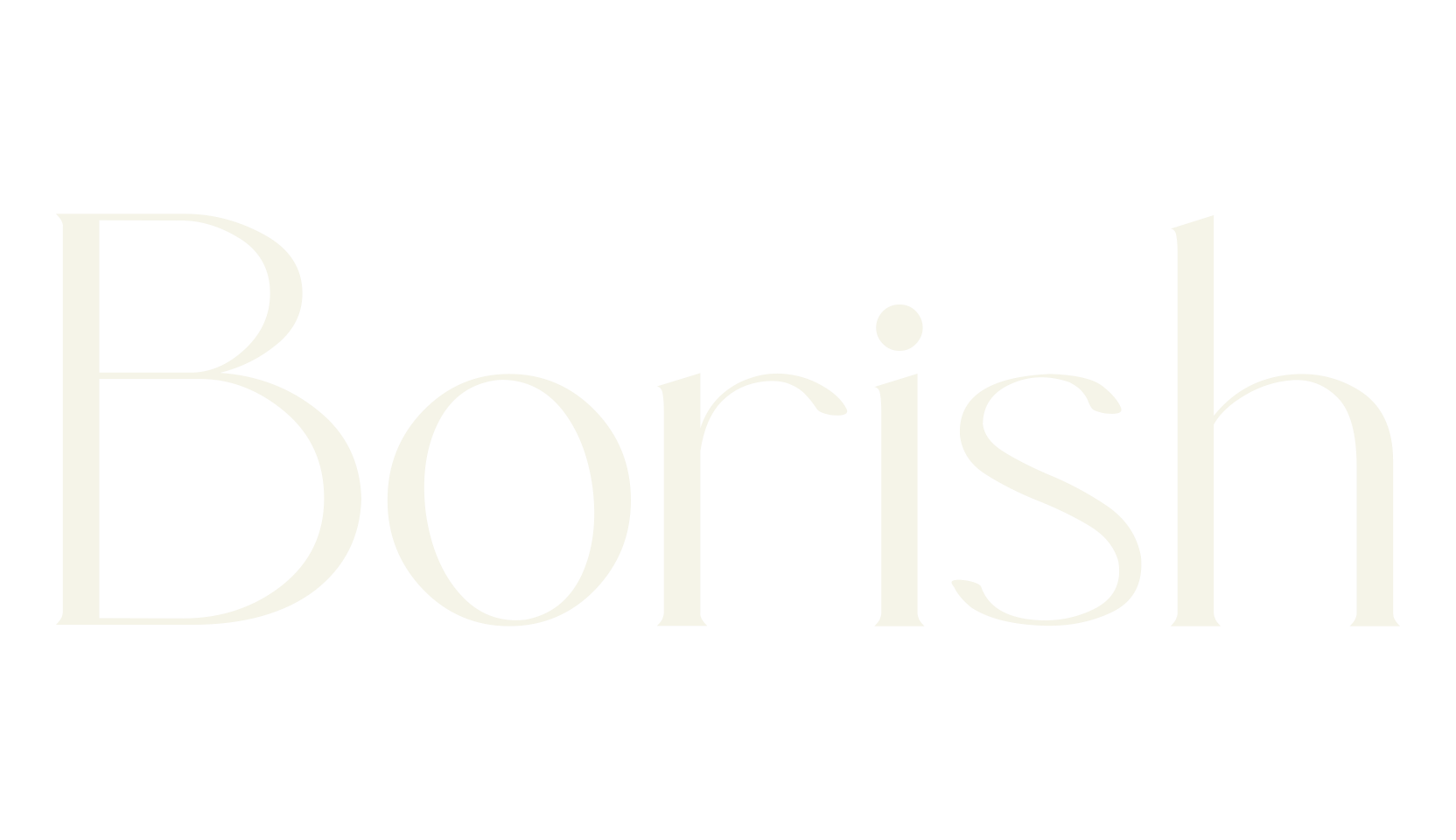 Borish, serif font preview