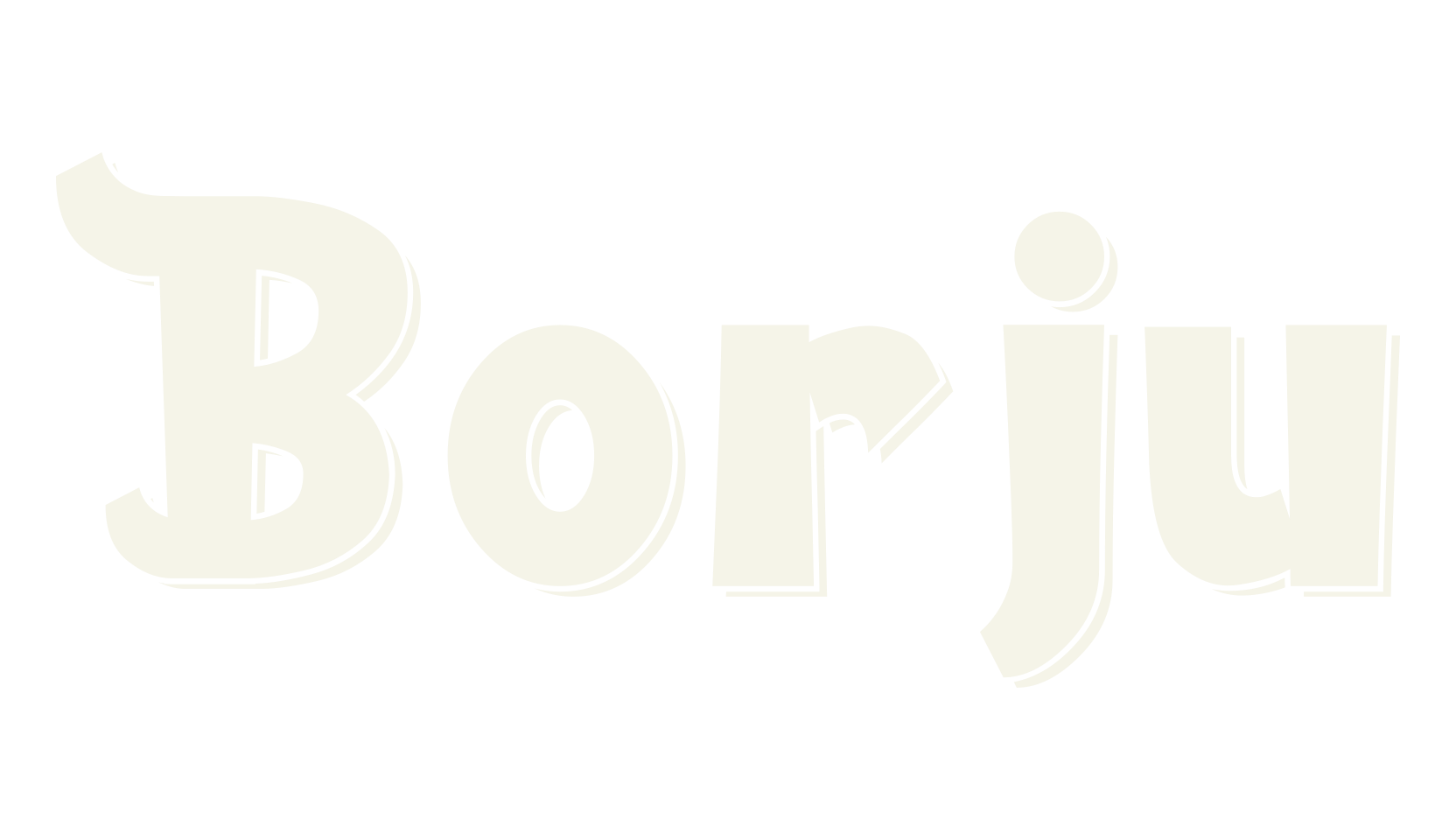 Borju, handwritten font preview