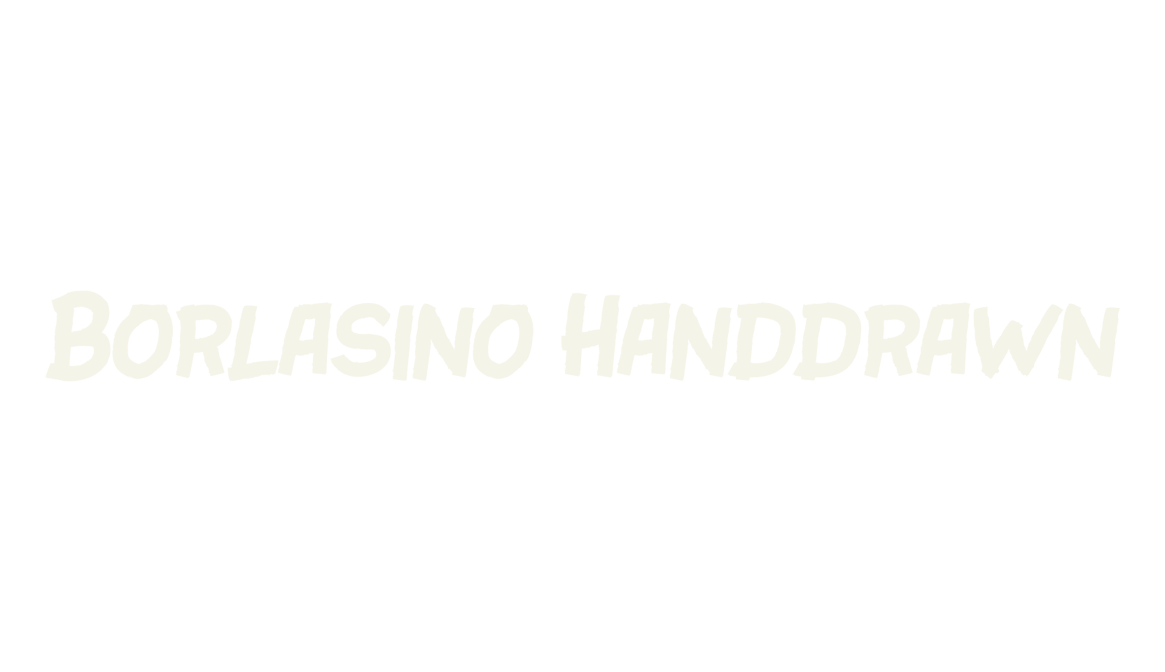 Borlasino Handdrawn, hand drawn font preview