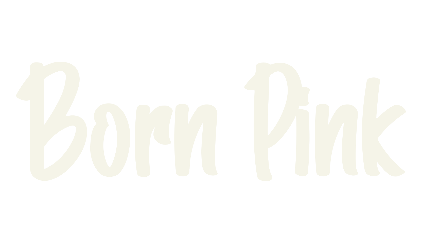 Born Pink, handwriting font preview