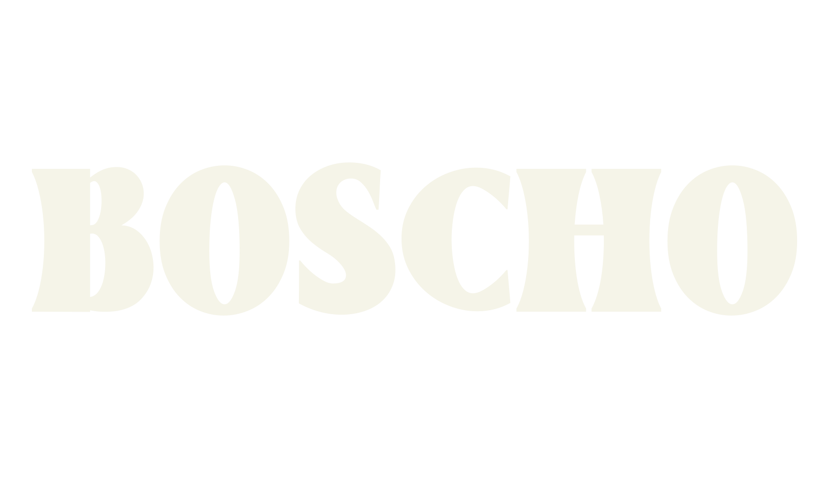 BOSCHO, funky font preview