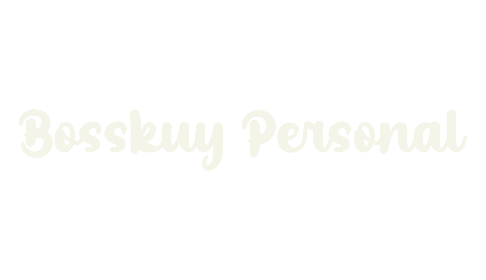 Bosskuy Personal, script font preview