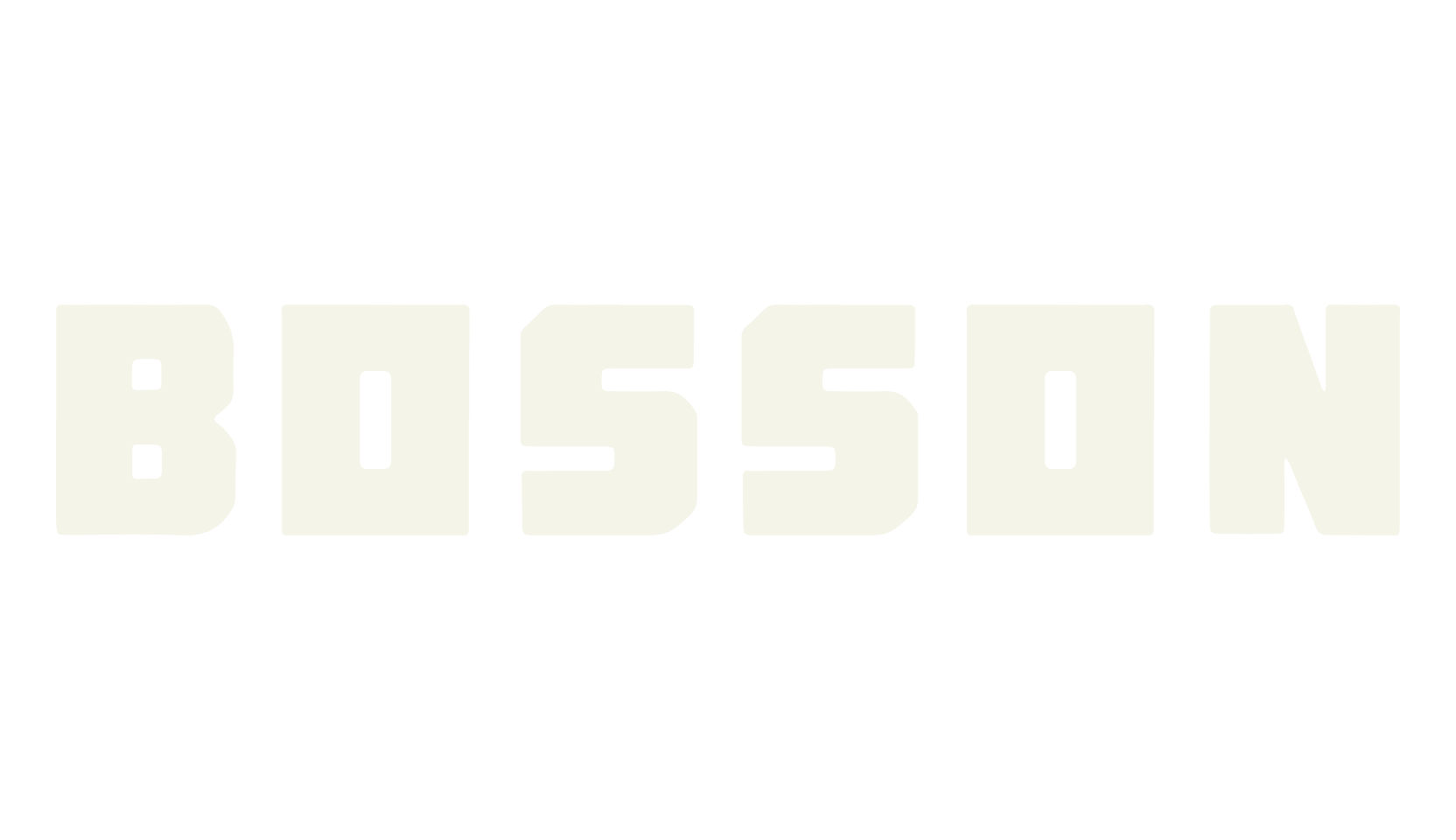 BOSSON, modern font preview