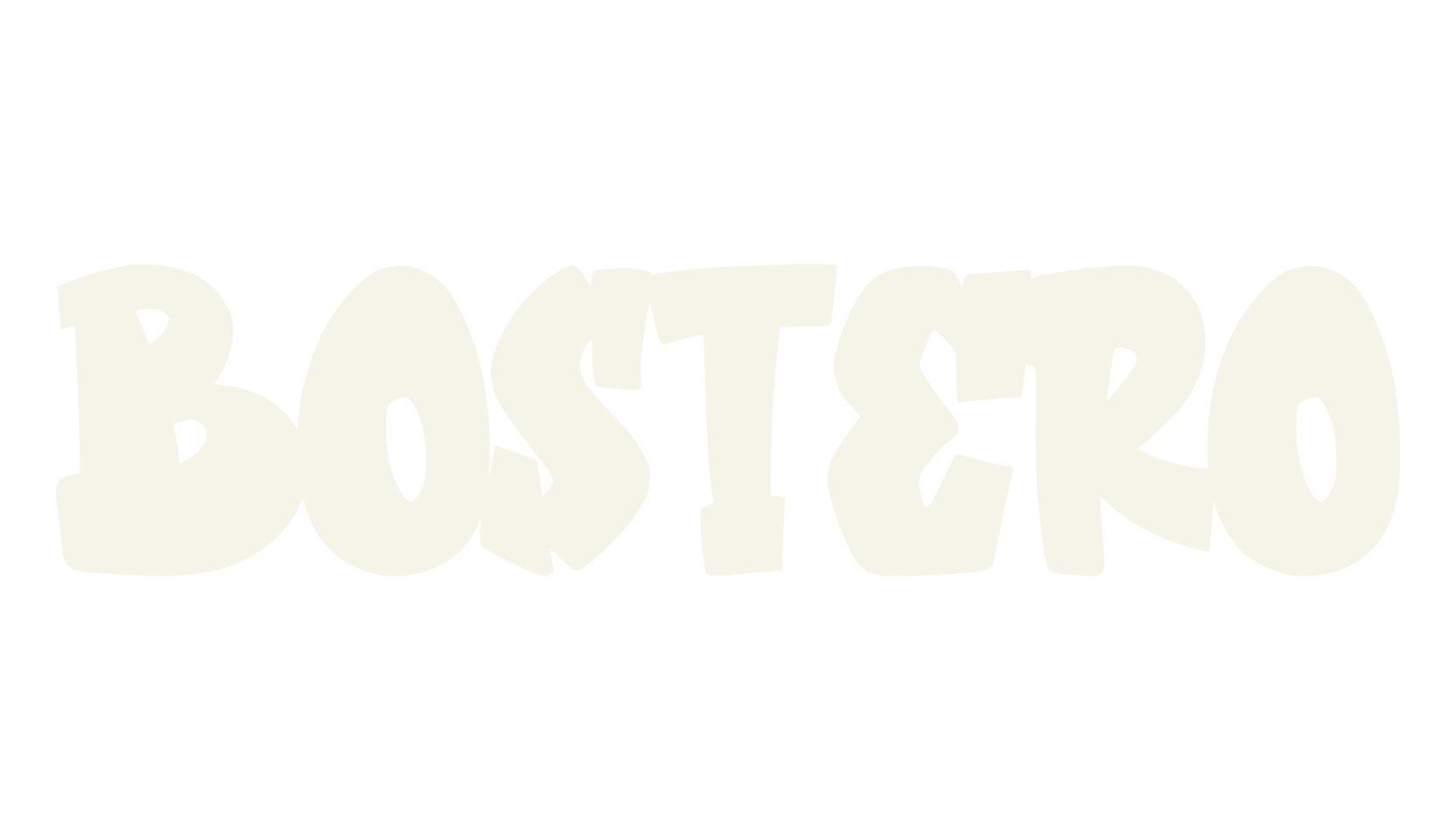 Bostero, handwritten font preview
