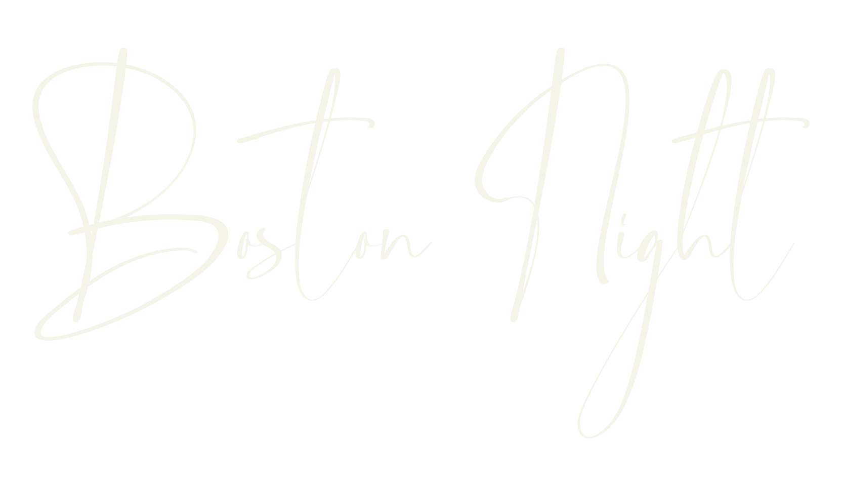 Boston Night, lettering font preview