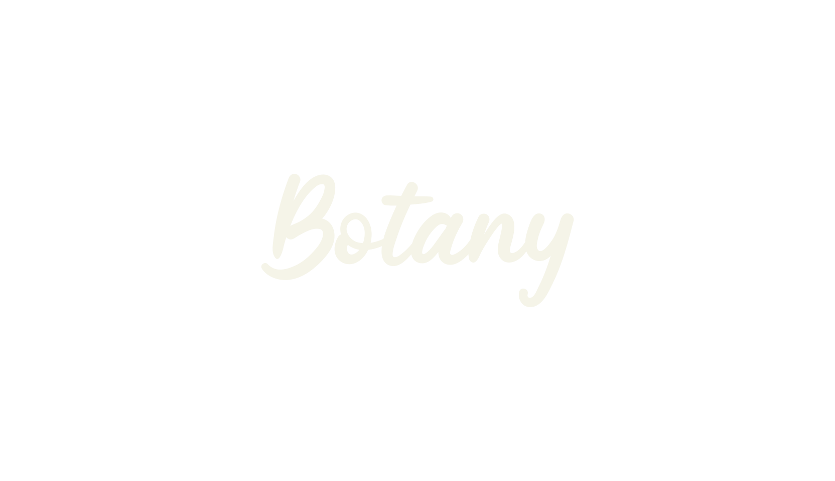 Botany, handwriting font preview