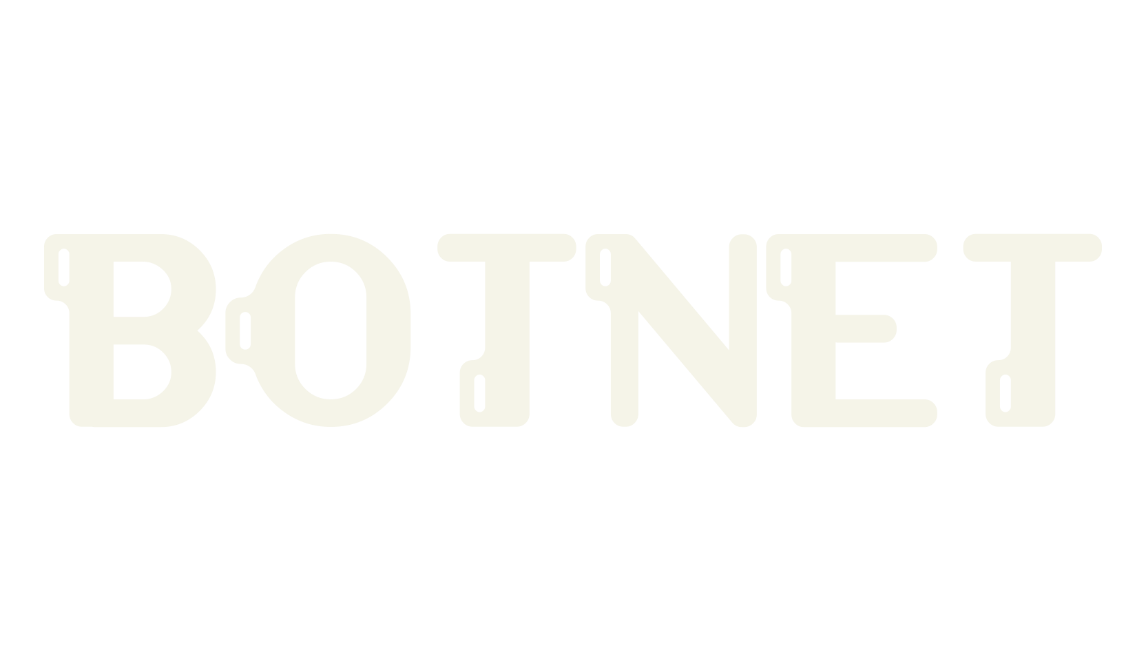 Botnet, photography font preview