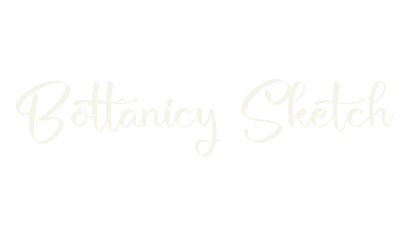 Bottanicy Sketch, script font preview