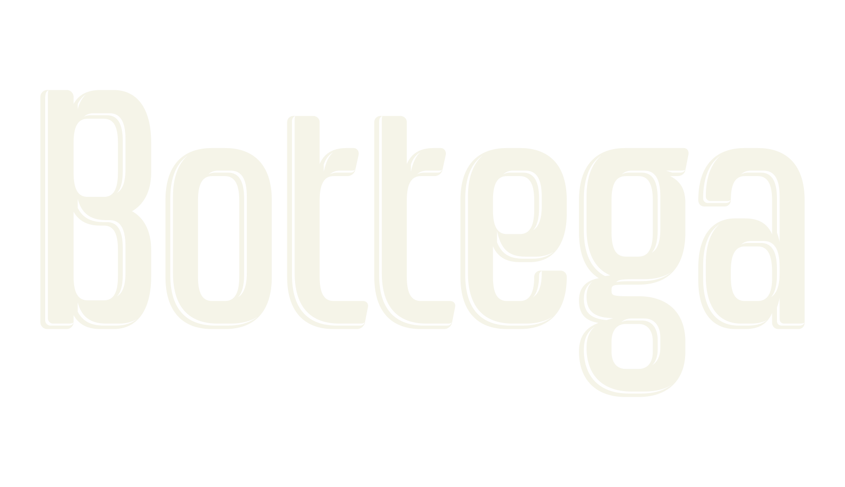 Bottega, letter font preview