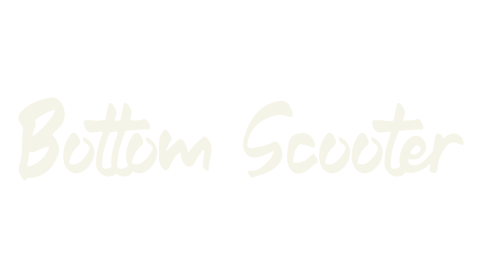 Bottom Scooter, handwriting font preview