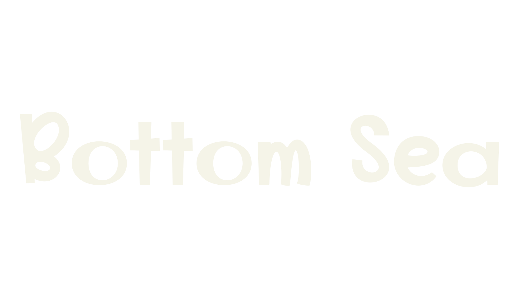 Bottom Sea, bold font preview