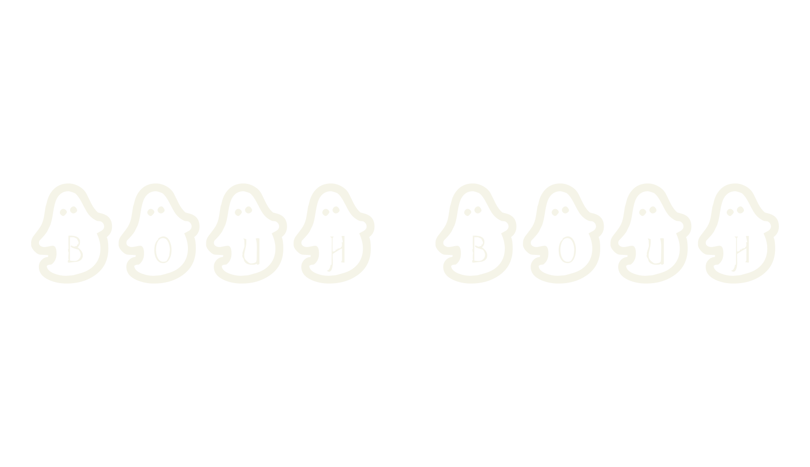 Bouh bouh, halloween font preview