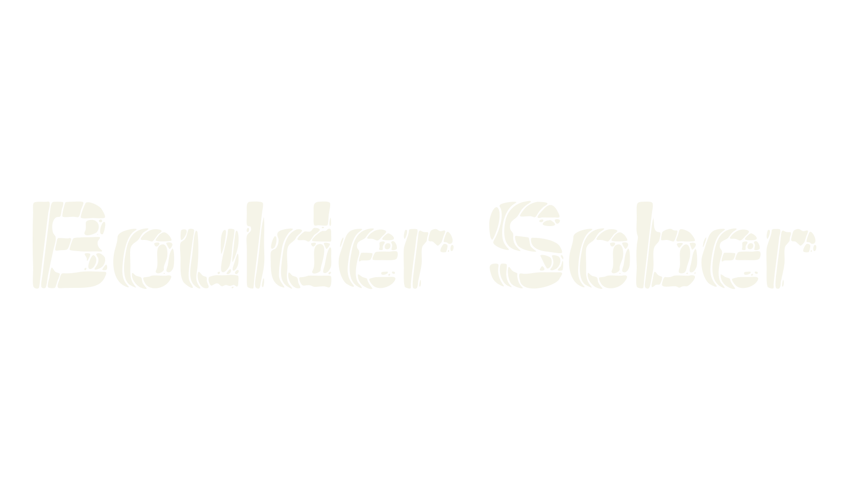Boulder Sober, psychedelic font preview
