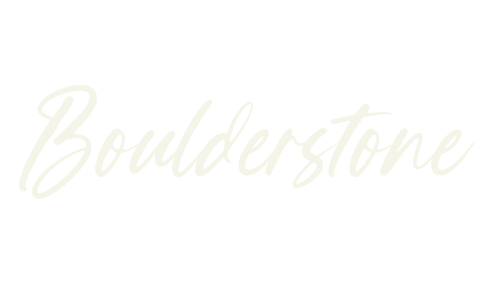 Boulderstone, cursive font preview