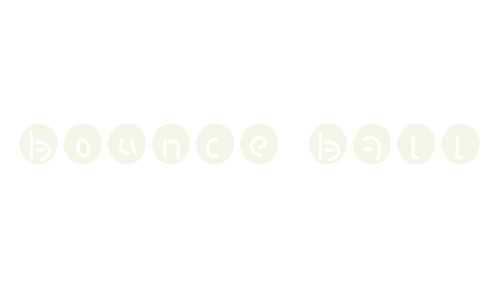 bounce ball, art deco font preview
