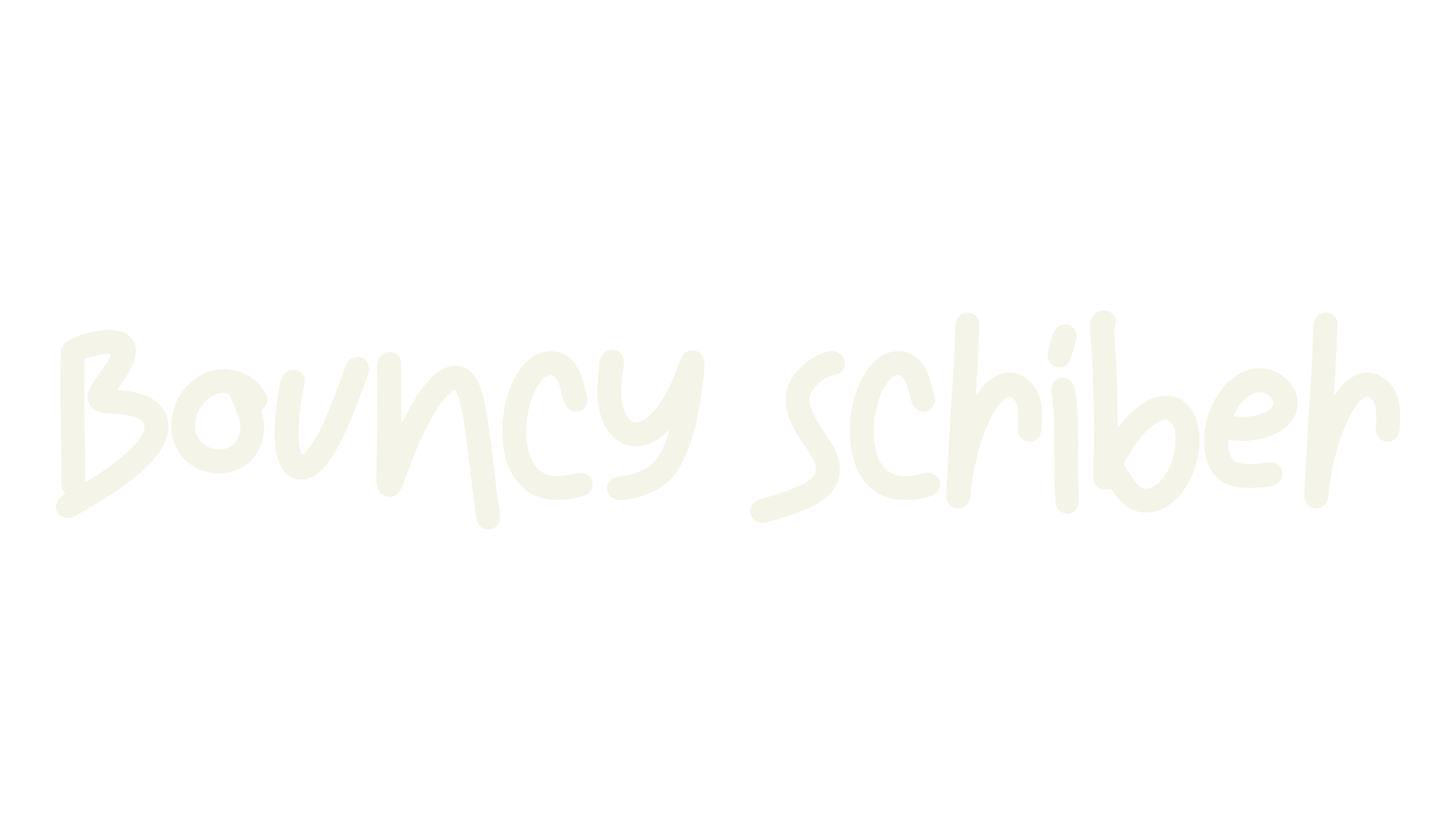 Bouncy Scriber, cute font preview