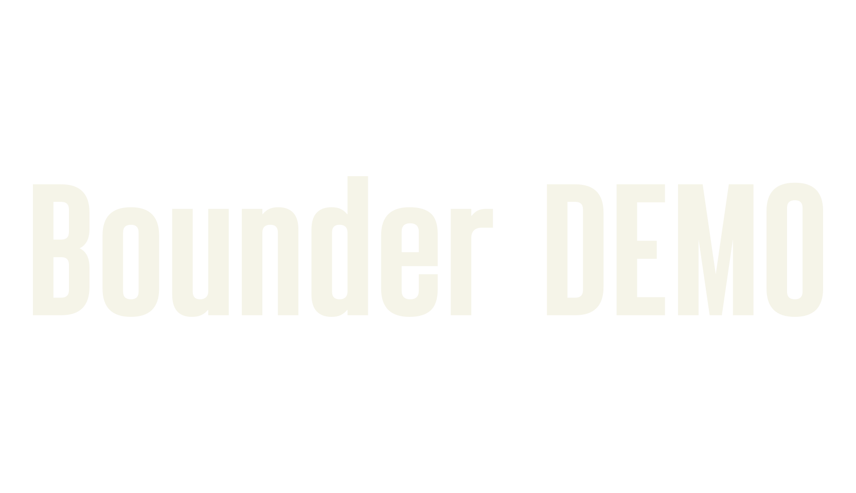 Bounder DEMO, condensed font preview