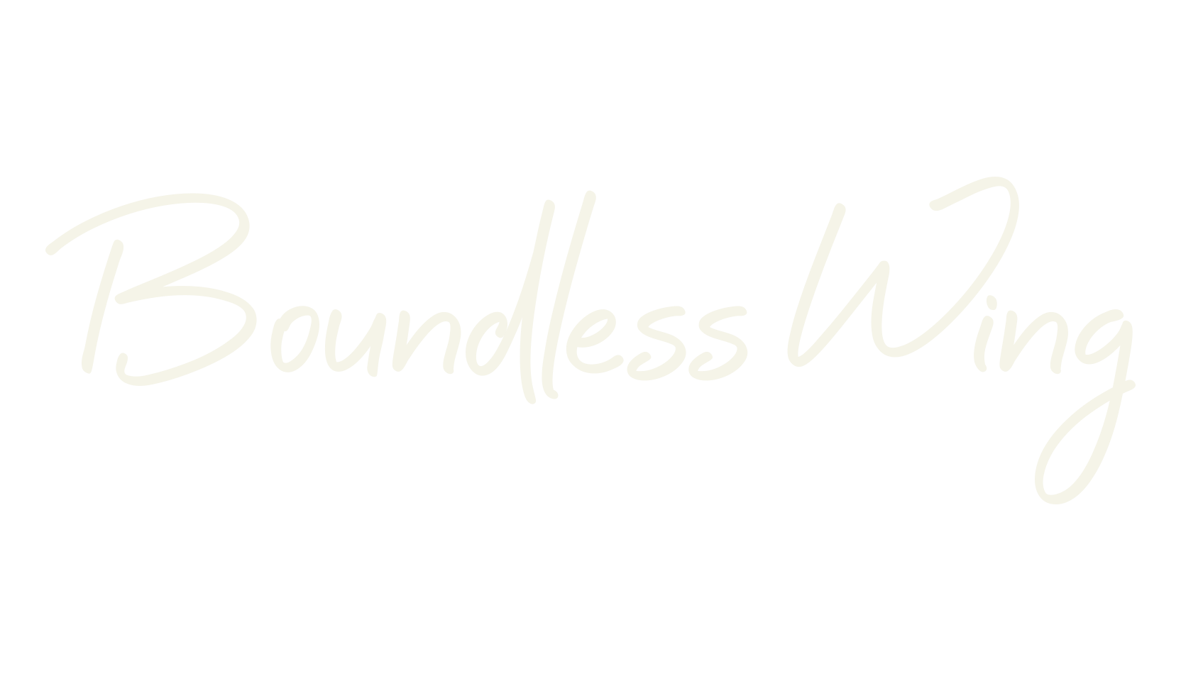 Boundless Wing, script font preview