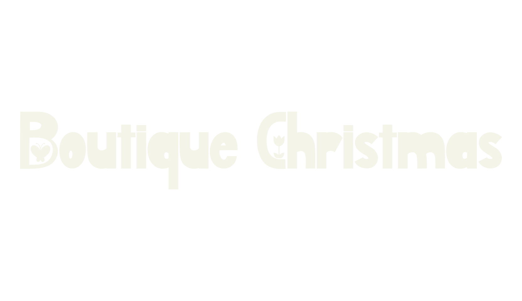 Boutique Christmas, flower font preview