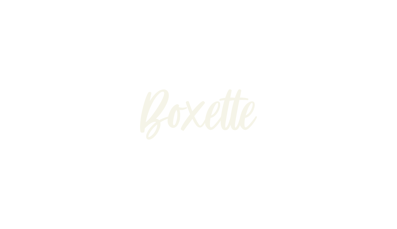 Boxette, calligraphy font preview