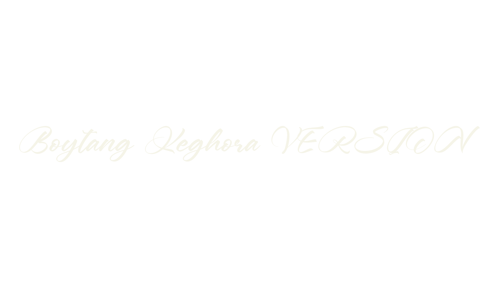 Boytang Keghora VERSION, script font preview