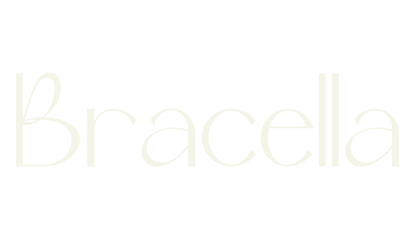 Bracella, modern font preview