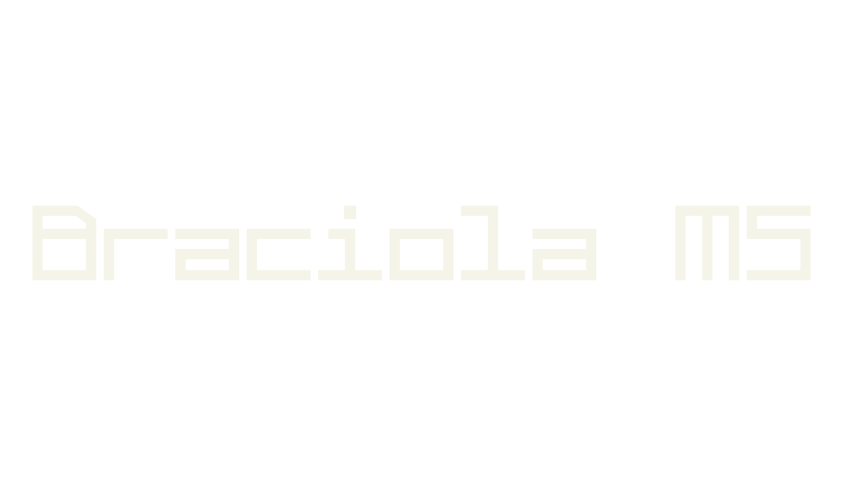 Braciola MS, monospaced font preview