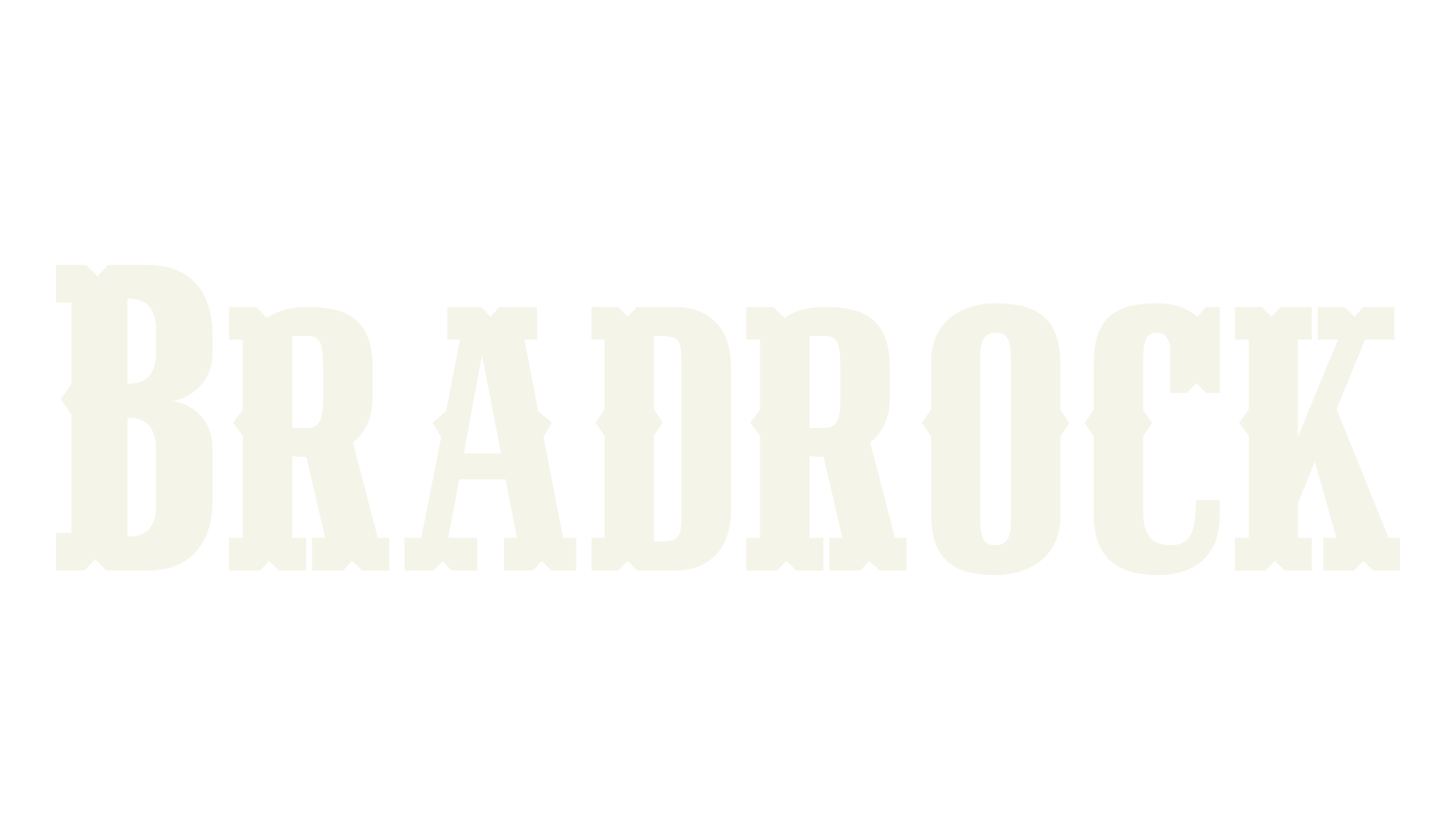 Bradrock, wild west font preview